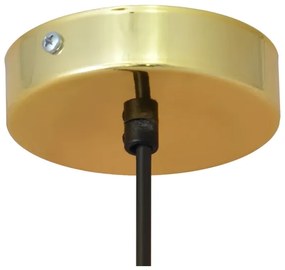 LED Csillár zsinóron BARS 1xGU10/4,8W/230V fekete/arany