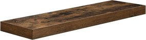 Lebegő fali polc, rusztikus barna 60x20x3cm