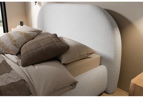 Franciaágy 140 cm Olivo P (ágyráccsal) (tárolóhellyel) (világosszürke + fekete). Akció -15%. 1100425