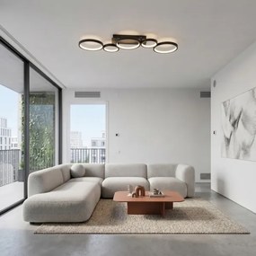 BRILAGI - LED dimmelhető mennyezeti lámpa RINGO LED/34W/230V fekete + távirányító