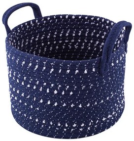 Altom Pamut kerek kosár Sötétkék, 28 x 20 cm, 28 cm átmérőjű