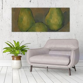 Kép - Paul Cézanne, Three Pears, reprodukciók (120x50 cm)