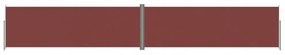 barna behúzható oldalsó napellenző 200 x 1200 cm