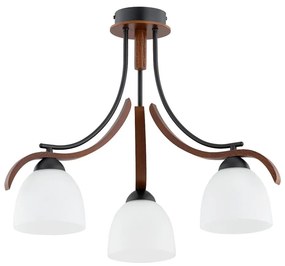 Felületre szerelhető csillár BAFIA 3xE27/15W/230V barna