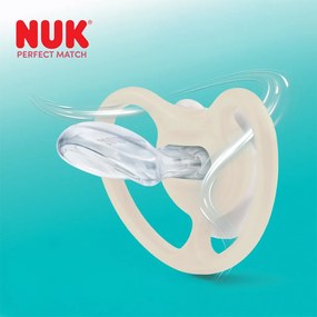 Baba cumi  NUK Perfect Match Air Night FIREFLY/LION 6-18m 2db, vel. 6-18 m