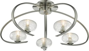 DAR LIGHTING LEI5446 LEIGHOTN Mennyezeti Csillár Szatén Króm G9 IP20