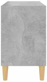 betonszürke TV-szekrény tömör falábakkal 69,5 x 30 x 50 cm