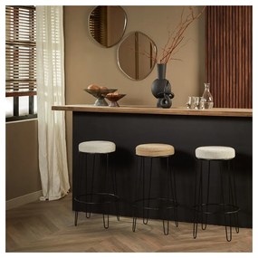 Fehér kárpitozott bárszék (ülésmagasság 73 cm) Alice – Light &amp; Living