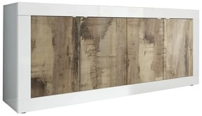 NERILA komód fehér/barna