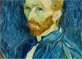 Üveg kép - Vincent van Gogh, Self-Portrait, reprodukciók (70x50 cm)