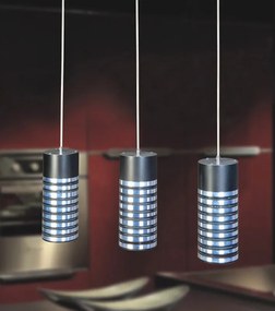 ITALUX MDF9502-3 SPIRINT Többágú Függesztett Lámpa Króm, Fekete E27 IP20