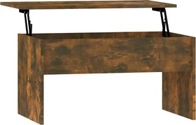 vidaXL füstös tölgy színű szerelt fa dohányzóasztal 80x50,5x41,5 cm