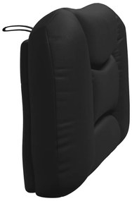 fekete műbőr fejtámla párna 90 cm