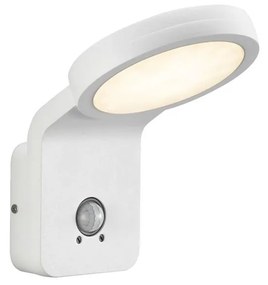 NORDLUX Marina Flatline Pir Sensor kültéri fali lámpa, fehér, 3000K melegfehér, beépített LED, 10W , 750 lm, 46831001