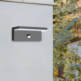 Brilagi-LED TESSI kültéri fali lámpa érzékelővel LED/10W/230V antracit IP54