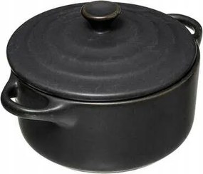 Kerek Sütőedény 10cm Kerámia fekete