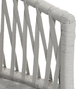 Kerti szék, fém, polyrattan, bézs, AZC-S1430 CRM