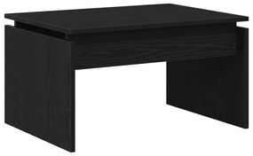 Fekete Tölgy Kávézóasztal 68x38x50 cm Műanyag Fa