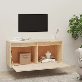 tömör fenyőfa faliszekrény 80 x 30 x 35 cm