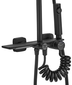 Zuhanyszett REA HELIX Black