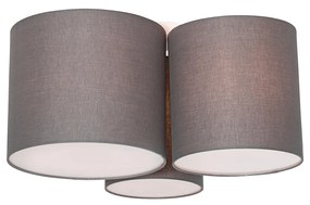 Modern mennyezeti lámpa taupe 3 lámpás - Multidrum