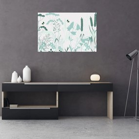 Kép - rét vektor (90x60 cm)