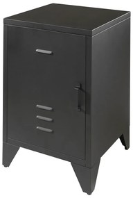 Fekete fém gyerek éjjeliszekrény BRONXX – Vipack