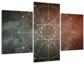 Kép - Kozmikus dodekagram (90x60 cm)