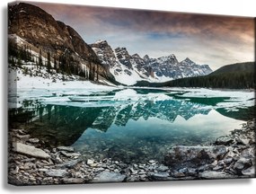 Vászonkép Természet Tó a hegyekben 60x40 cm