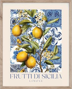 Nyomtatott keretezett kép 40x50 cm Sicilia – Styler