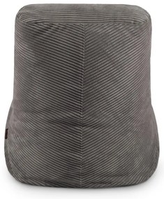 Sötétszürke kordbársony babzsákfotel Tube – SLOWDOWN