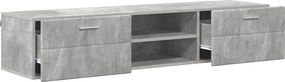 vidaXL Fából Készült Szekrény Beton Szürke 150 x 39 x 30 cm Faanyag