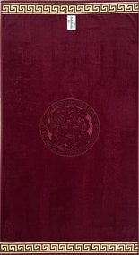 POSEIDON Strandtörölköző bordó 165x90cm