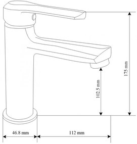 Mexen Sabre R72 fürdőszett, króm - 72103R72-00