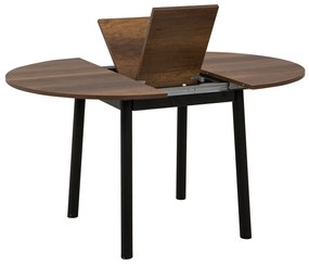 Oliver Walnut Black étkezőasztal