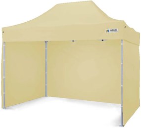 Kerti sátor 2x3m - 2x3m plusz 3 oldalfal - Bézs