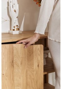 Natúr színű tölgyfa szekrény 95x80 cm Twig – The Beds