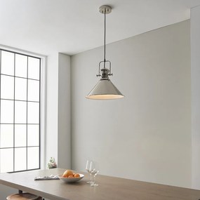 Endon loft skandináv függeszték brampton fehér nickel-nero end96178