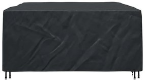 Kültéri bútorhuzat Fekete 250 x 210 x 70 cm 210D