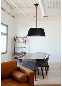 Palnas 62001661 - Csillár zsinóron FIONA 1xE27/60W/230V ø 48 cm fekete