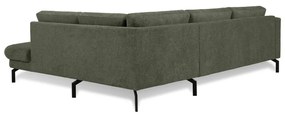Sötétzöld sarokkanapé (jobb oldali) Gomero – Scandic