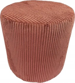 Poso kerek puff, sötét rózsaszín