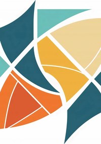 Poszter 61x90,5cm Szél geometria