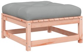 vidaXL tömör duglászfenyő kerti lábzsámoly párnákkal