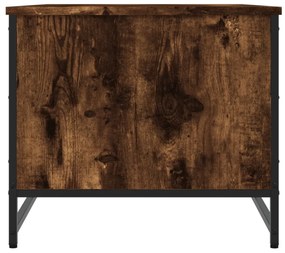 füstös tölgy színű szerelt fa dohányzóasztal 85,5 x 51 x 45 cm