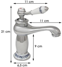 Yoka Vintage mosdó csaptelep - króm