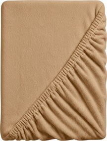 SOFT bézs mikroplüss lepedő 90x200 cm