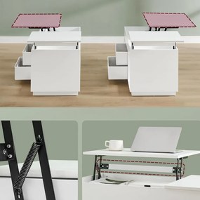 Konferenciaasztal E1021 WT, fehér