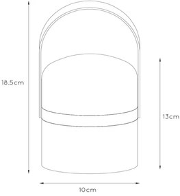Lucide 06802/01/30 -LED Kültéri dimmelhető lámpa LITTLE JOE LED/0,3W/3,7V IP44