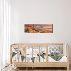 Kép - Strand naplementében (órával) (90x30 cm)